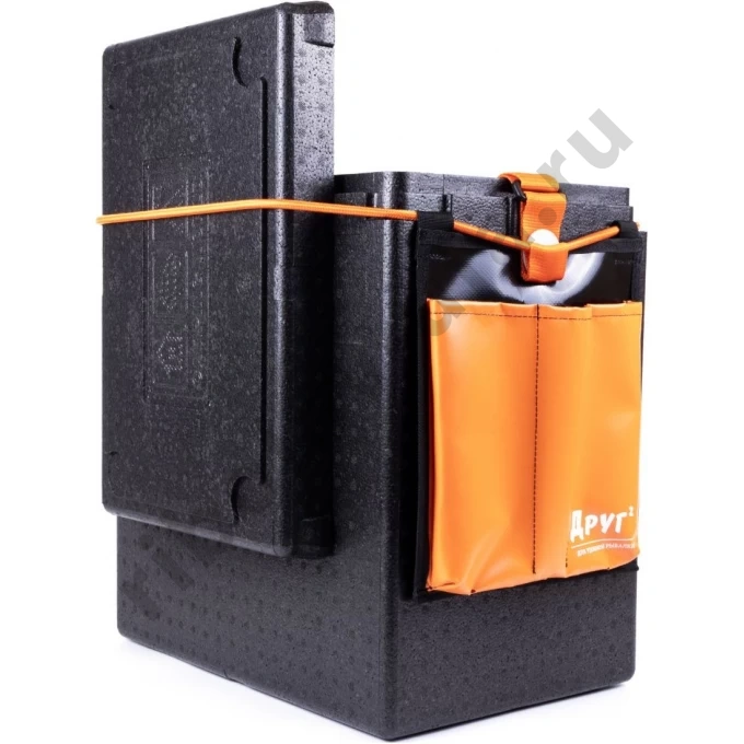 Ящик зимний Camping World Друг-2+ (46.5х43х29 см) 30л черный + оригинальная система крепления