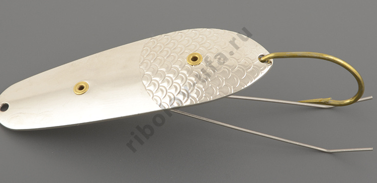 Блесна Бубнов незацепляйка Карело-Финская 14 гр. белая 