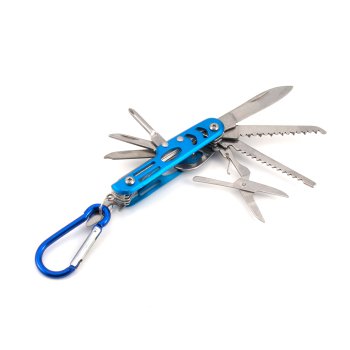 Мультитул Следопыт с карабином, 12 предметов на блистере PF-MT-03