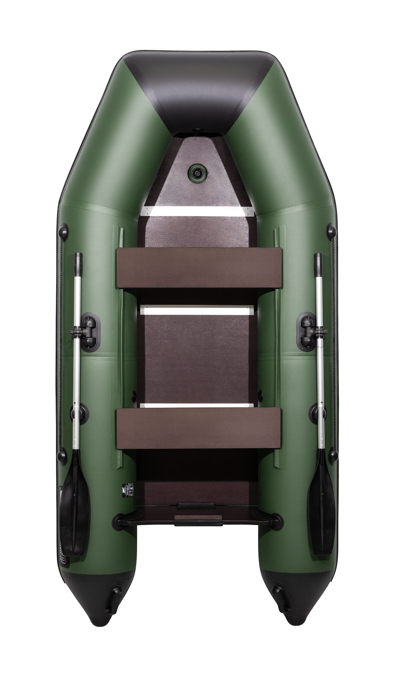 Лодка Аква 2900 СК зеленый/черный