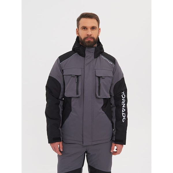 Костюм демис. Huntsman Торнадо (-15 С) цв. Серый, тк. Breathable р. 48-50, рост 182-188 РР