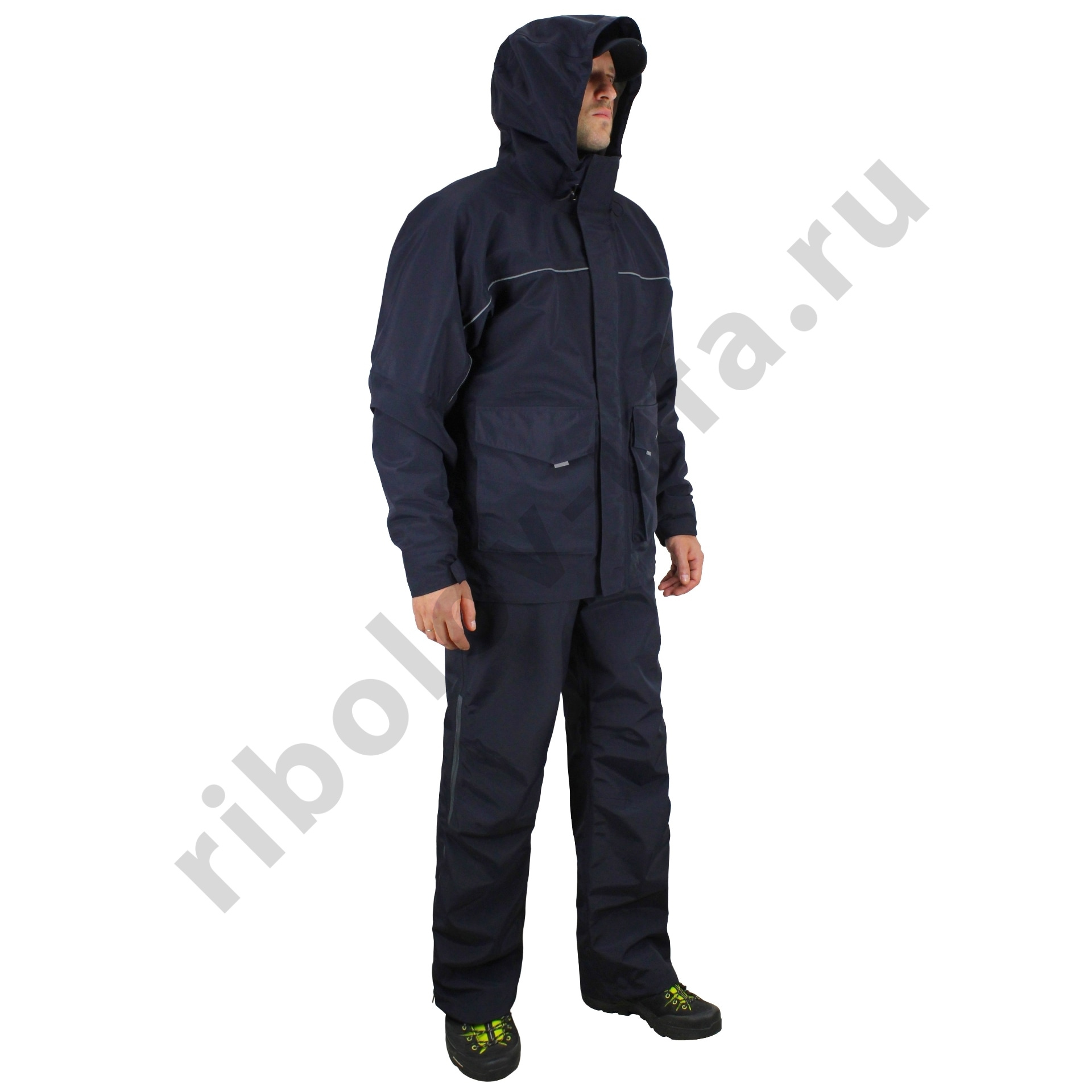 Костюм Aquatic демисезонный К-15ТС от дождя (цв. темно-синий, тк. мембрана 12000/10000) р. 54-56