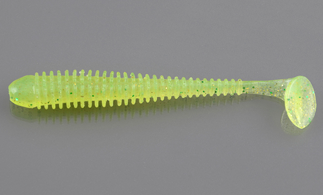 Силиконовая приманка Keitech Swing Impact 4.0 inch 10см 4.6гр (8шт/уп) # 424 Lime Chartreuse