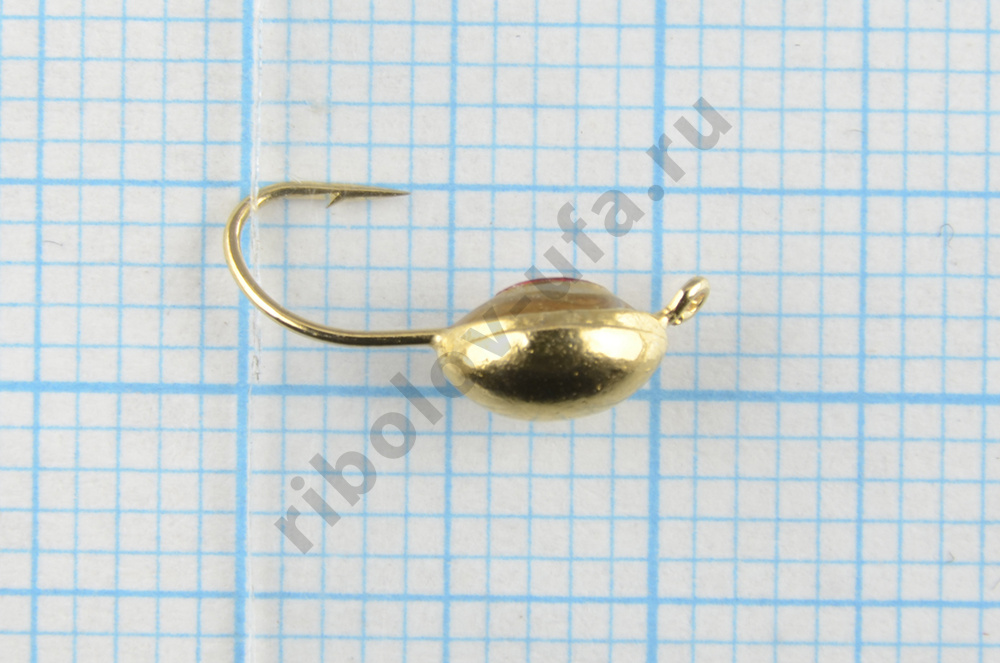 Мормышка вольфрам Bravo Fishing Плавунец с ушком, с 3D глазком 3.0 мм 0.50 гр Go