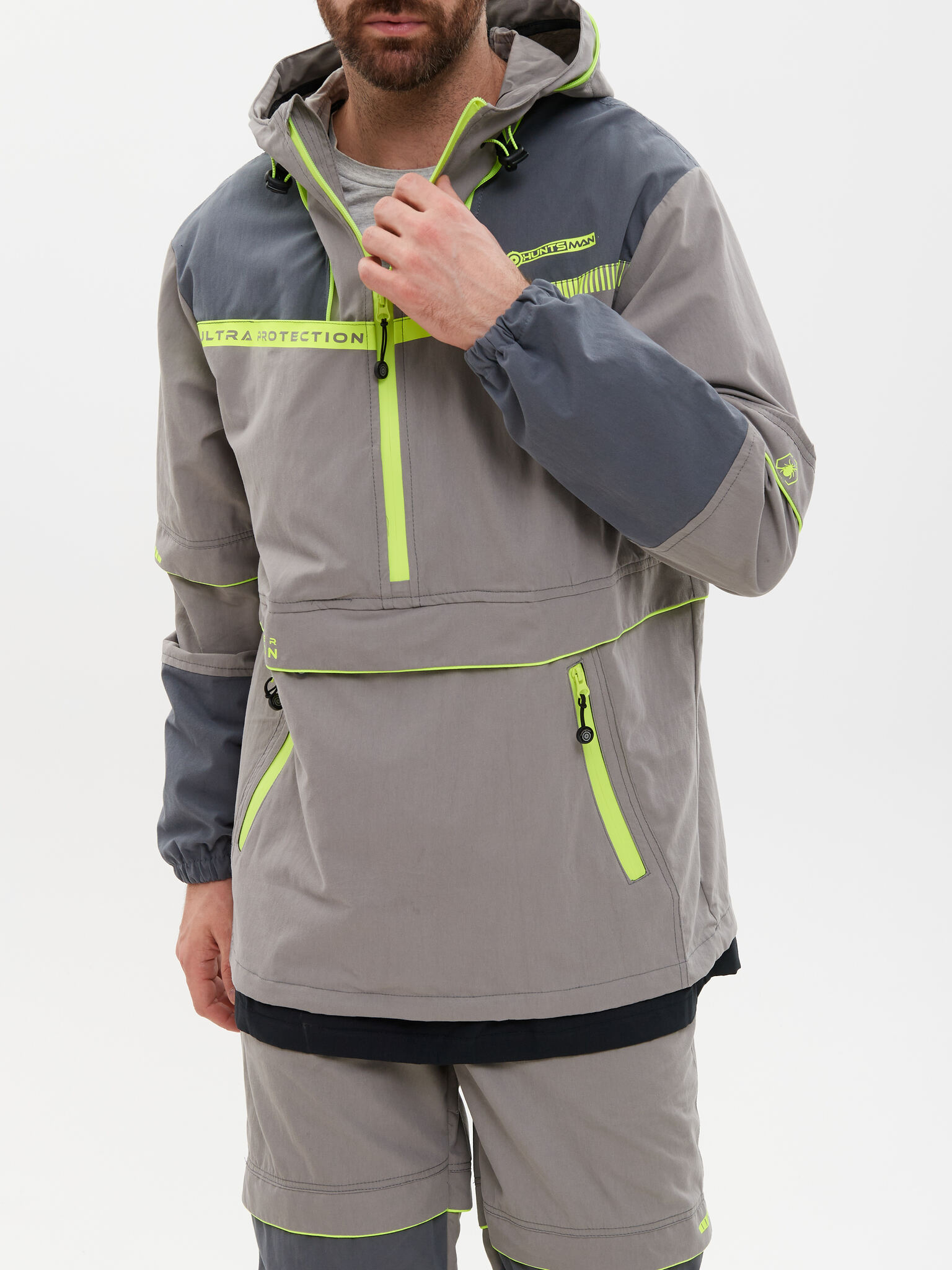 Костюм летний Антигнус-Премиум ткань Ravena Peach Wash цвет Серый (Размер: 52-54, Рост: 170-176)