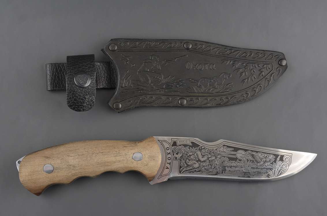 Нож No name Кизляр Охота дерев. ручка