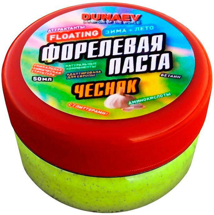 Паста форелевая Dunaev 50мл Чеснок лайм