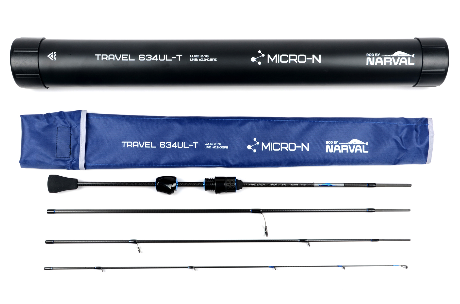 Спиннинг Narval Fishing Micro-N Travel 634UL-T 2-7g Fast