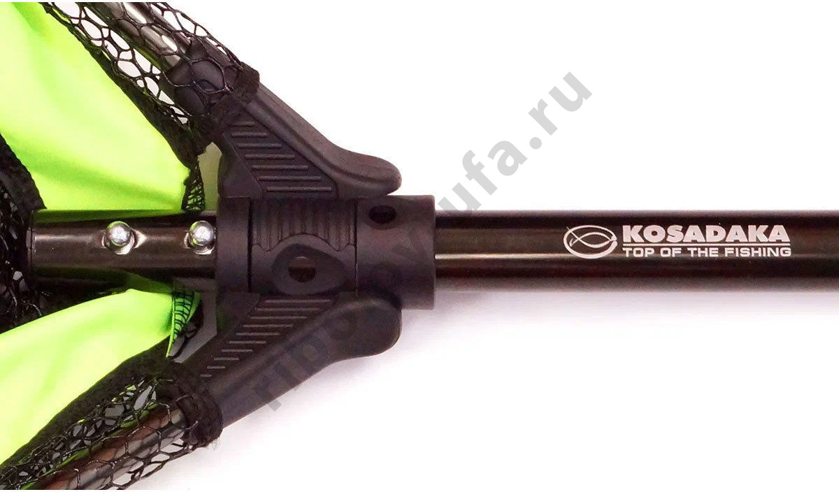 Подсачек Kosadaka алюм. складной со съёмн. телеск. ручкой 53*46*180см, прорезин. полиэст. сетка