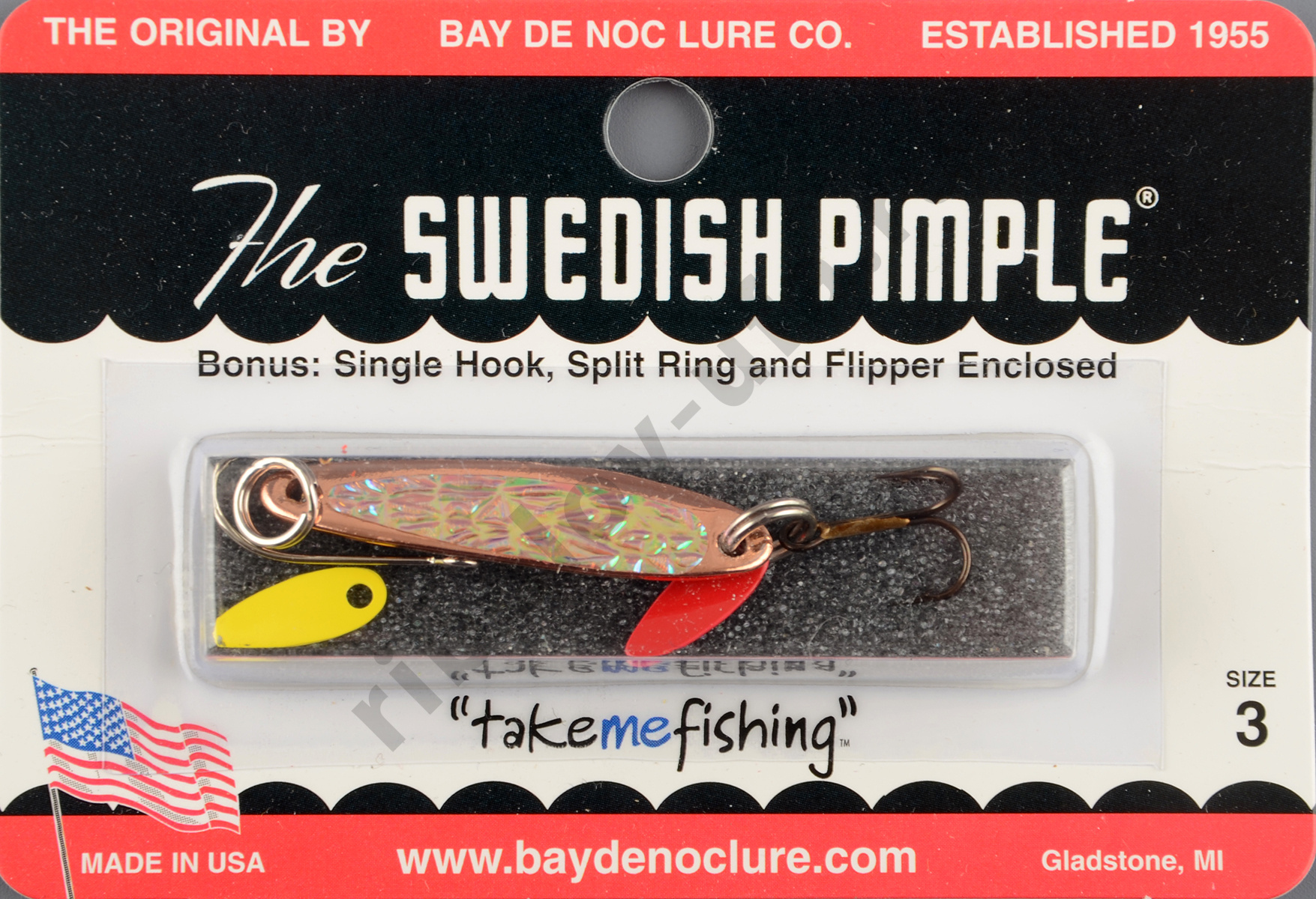 Блесна Swedish Pimple Ice №3 Copper Ice