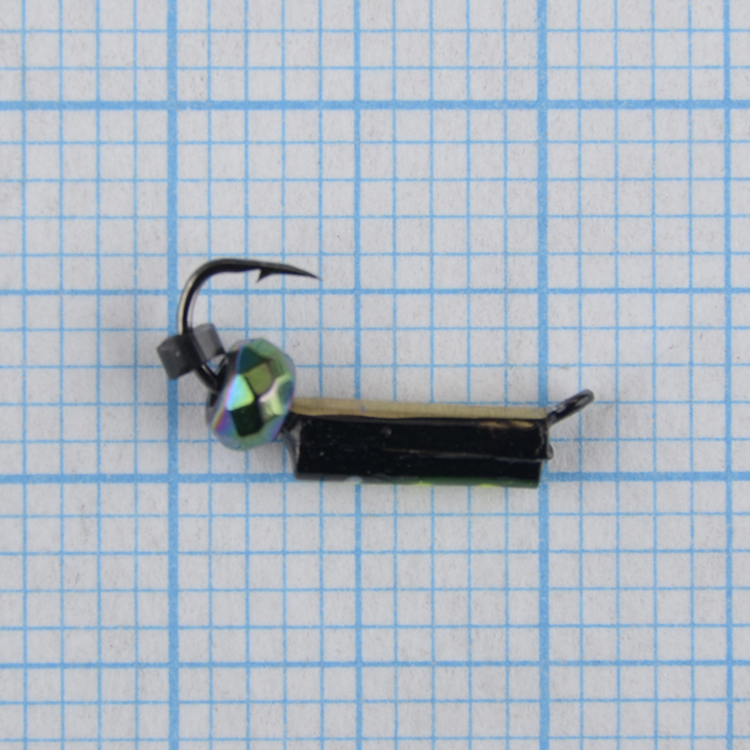 Мормышка вольфрам. Санхар Столбик №1 кристалл хамелеон,1.5/7 мм, 0.38гр латунь (10 шт/уп)