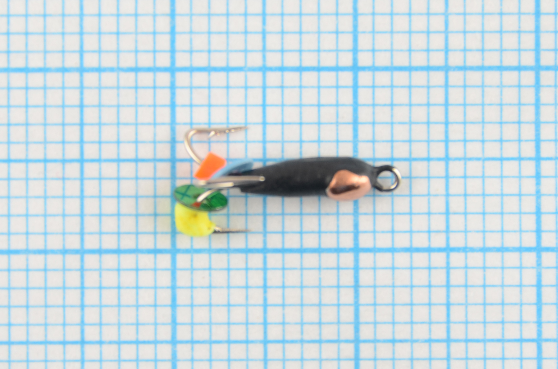 Мормышка Wormix точеная вольфрамовая Черт d=2 с медной коронкой арт. 1153