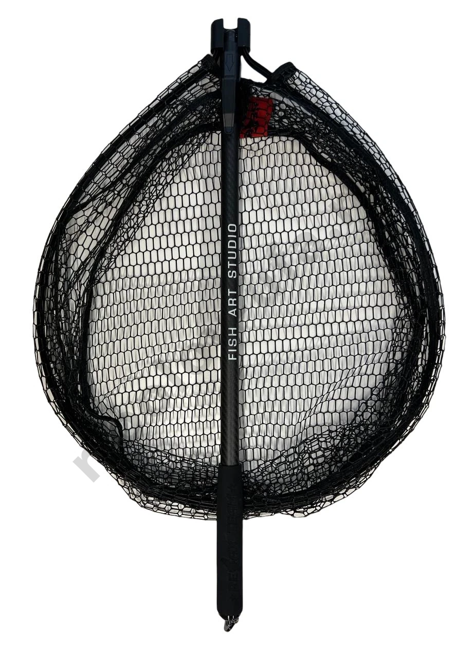 Подсачек Relax форелевый FA (1,98м карбон. ручка, телескоп, 3 колена, сетка силикон) NFAF-3