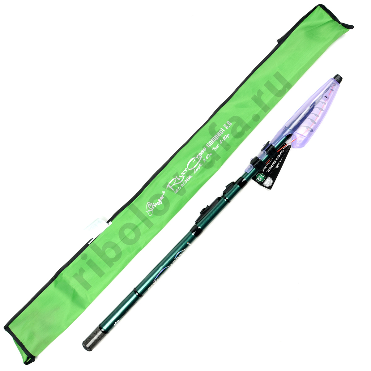 Удилище с кольцами Stinger RiverCross Compact 3,6м 4-20гр