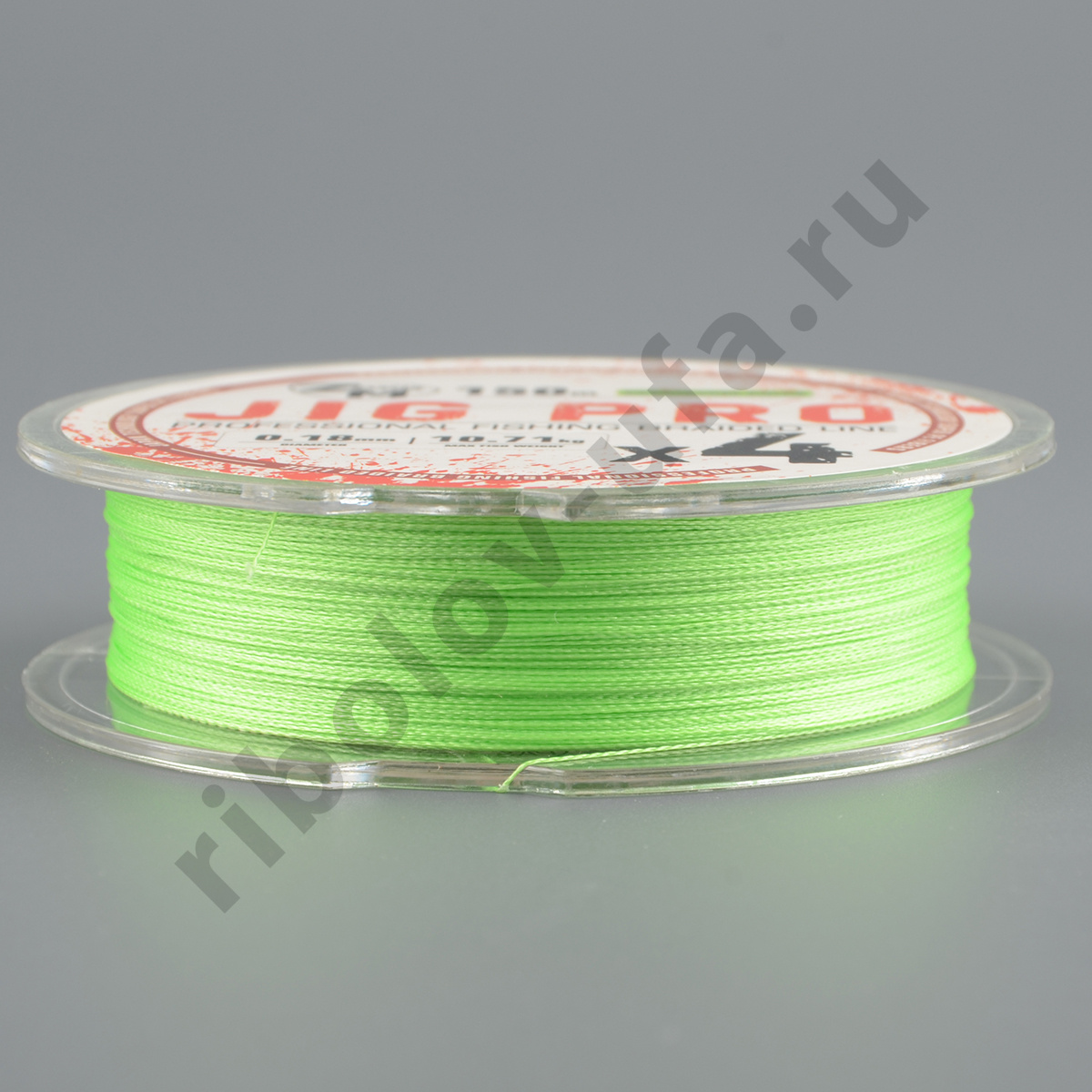 Шнур плетёный Zander Master Jig Pro x4 chartreuse, 150м, 0.10мм