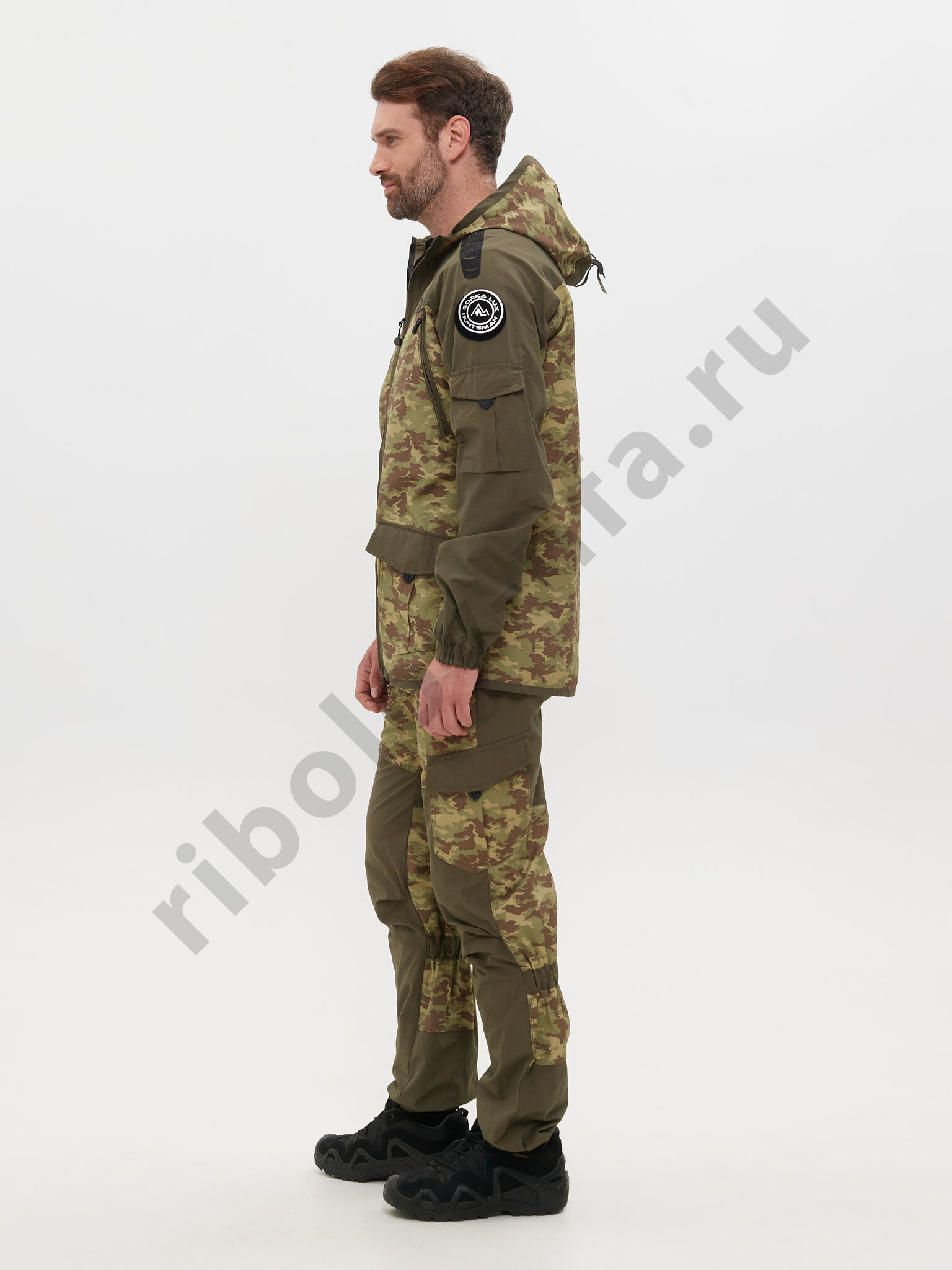 Костюм летний Горка-Люкс ткань Nylon Cotton Рип-Стоп цвет Хаки/MV-23 (Размер: 52-54, Рост: 182-188)