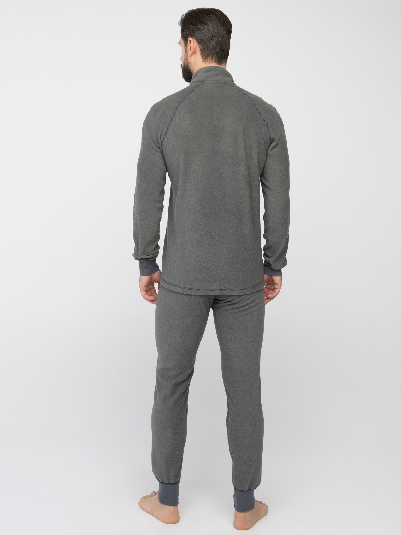 Термобелье Huntsman Thermoline ZIP цв.Серый, ткань Флис р. 52-54 (XL)