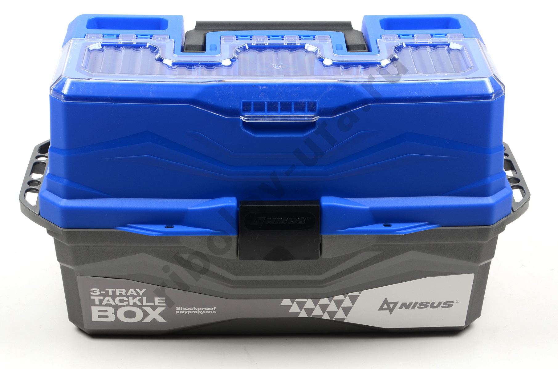 Ящик рыболовный Nisus Tackle Box 3-х полочный, цв. синий