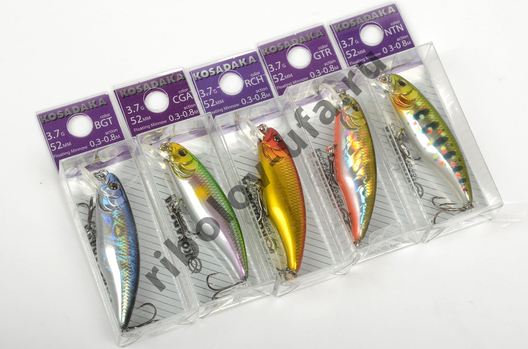 Воблер Kosadaka Etad XS 52F плав., 52 мм, 3,7 гр. 0,3-0,8м цв. GTR