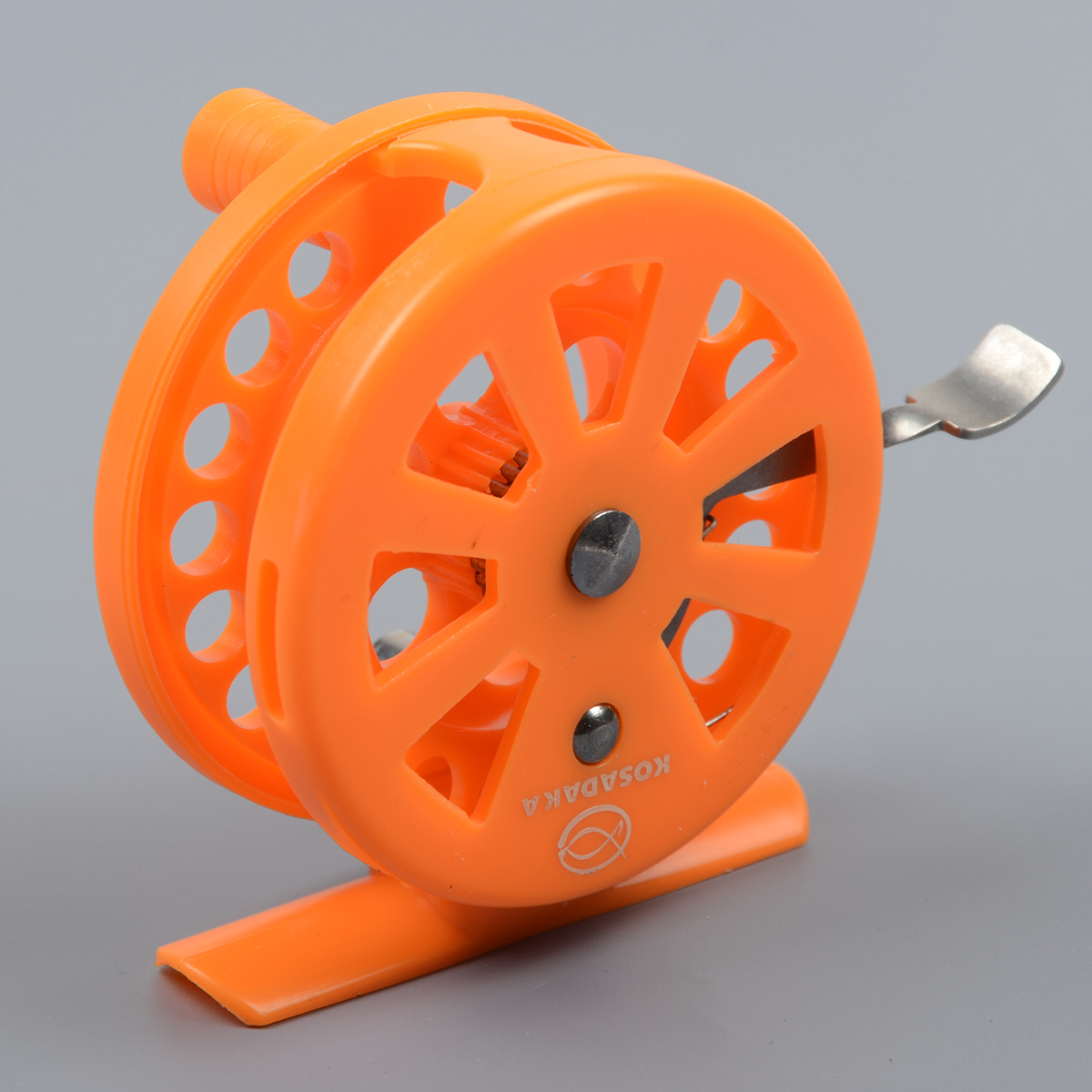 Катушка проводочная Kosadaka Explorer PM 60L Orang универс. пластик. с рычаж. спуском под левую руку