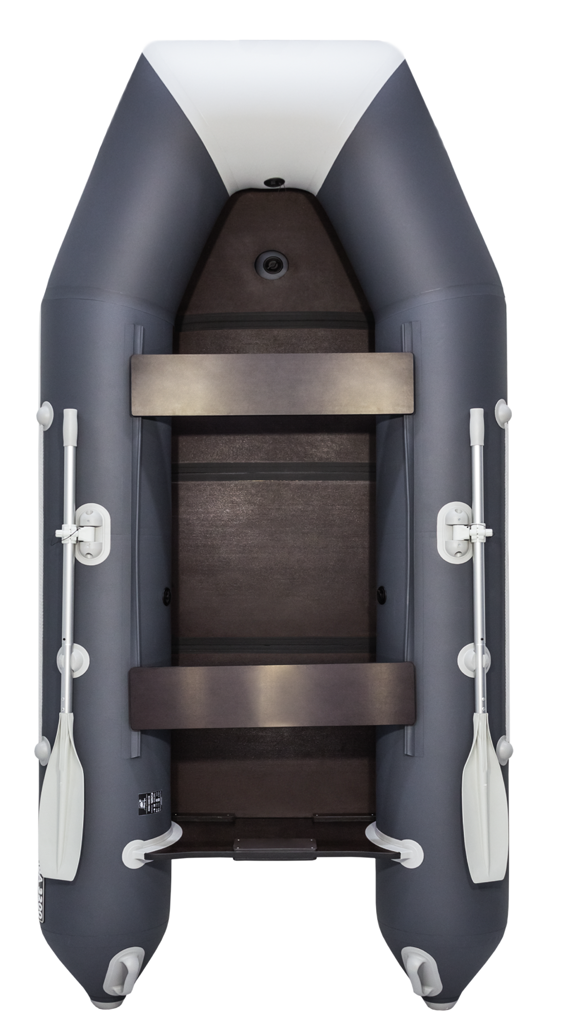 Лодка Аква 2900 Слань-книжка Киль графит/светло-серый