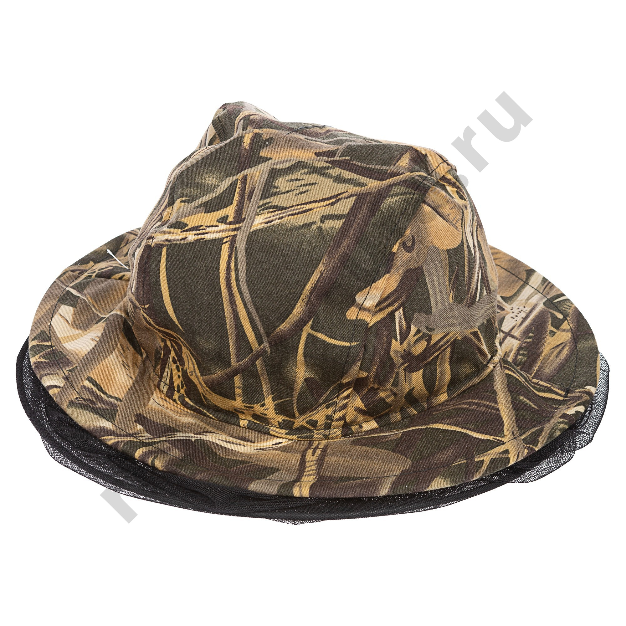Панама-накомарник с кольцом Huntsman  Антигнус цв.Камыш ткань Смесовая р. 58