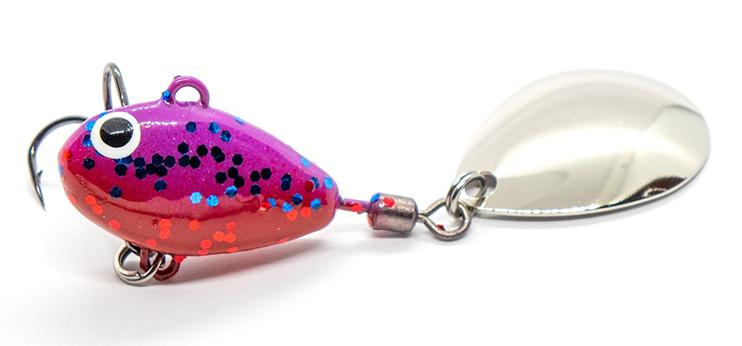 Тейл-спиннер UF Studio Hurricane 28гр. 35мм. кр. тройник №5, цв. Cosmos