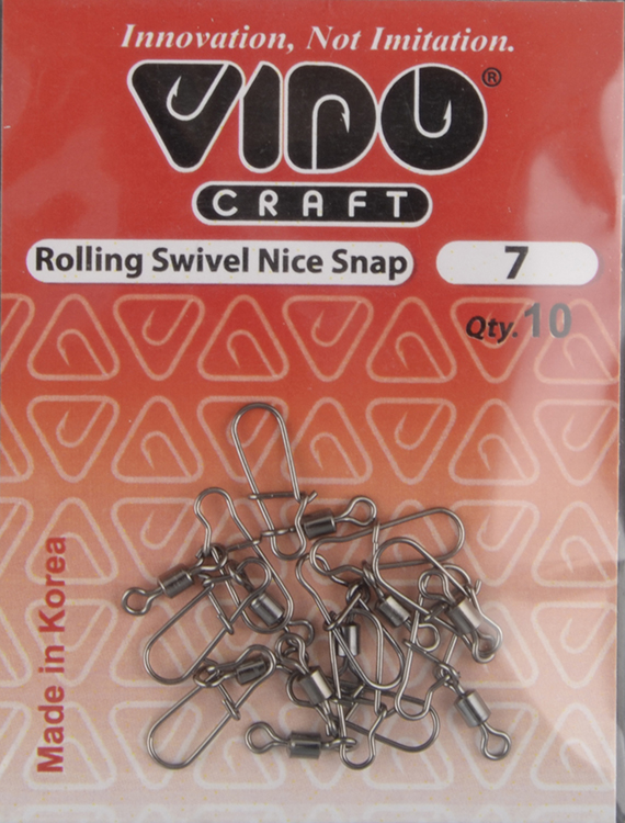 Вертлюжок с застежкой Vido №7 (10шт/уп)