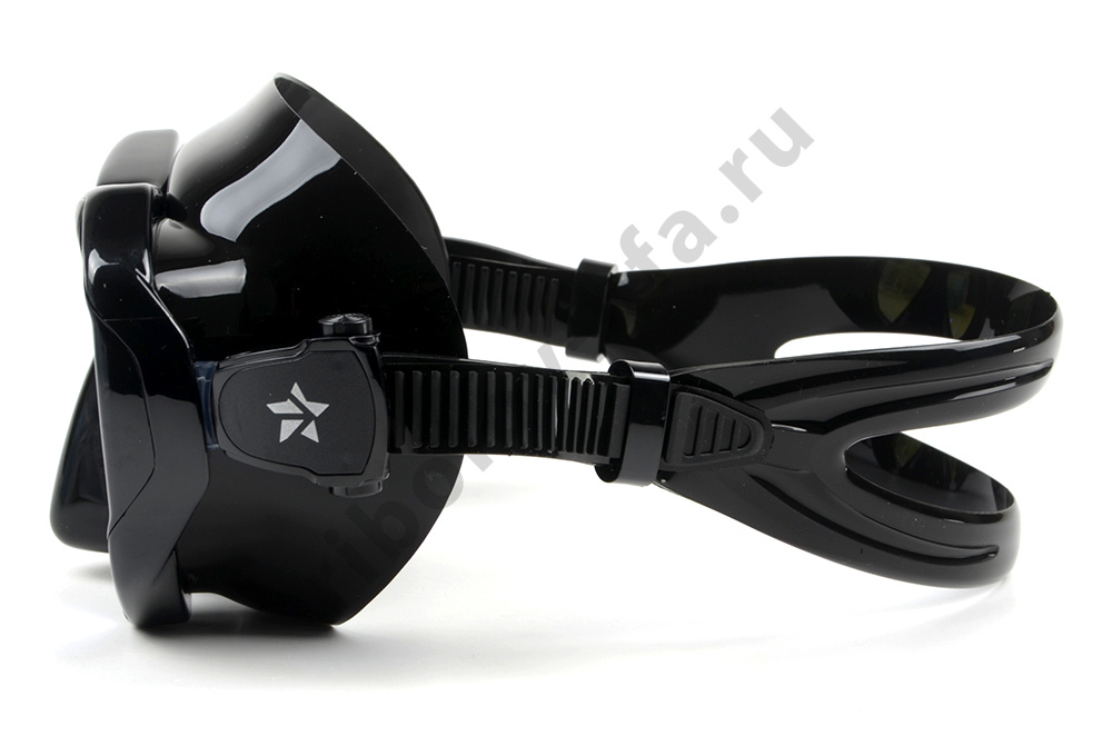 Маска Sargan Неман, черный силикон, просветленные линзы 