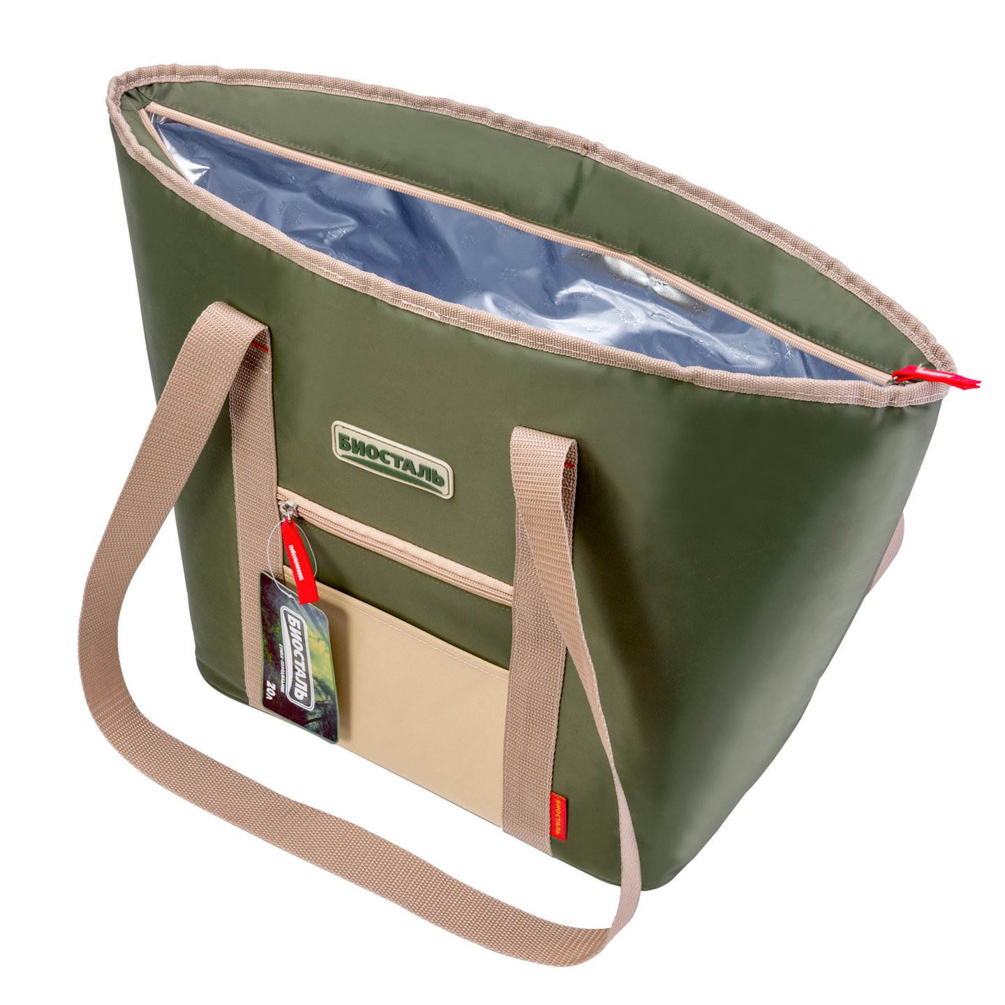 Сумка холодильник Biostal Фэмили 20л TB-20G цв. Зеленая тайга