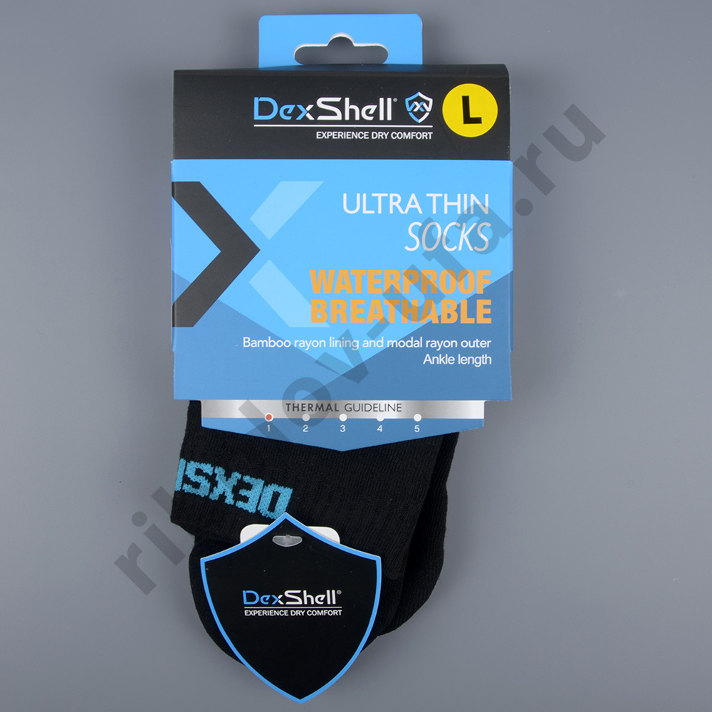 Носки водонепроницаемые Dexshell Thin Socks DS663BLK р.M (39-42)