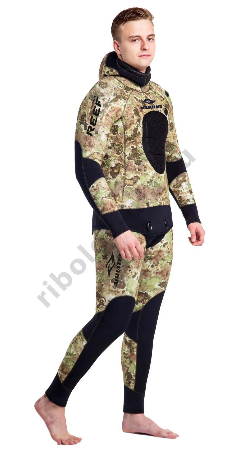 Гидрокостюм AquaTeam Reef Green Ультраспан/ОП, 7 мм,  р. 52