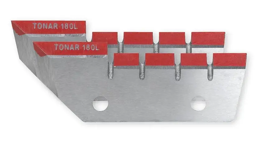 Нож Тонар к ЛР-180 L (левое вращение) с винтами (2ножа, 2 отверстия)