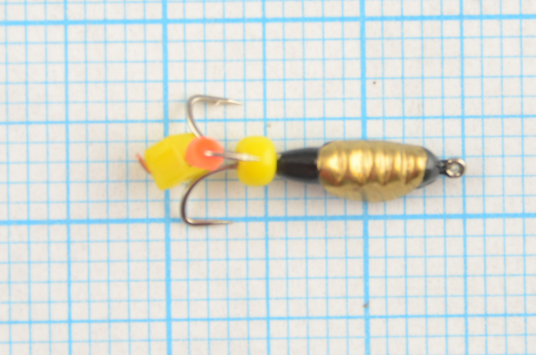 Мормышка Мир Вольфрама Черт сырный кубик подвесной с коронкой д. 2 мм 