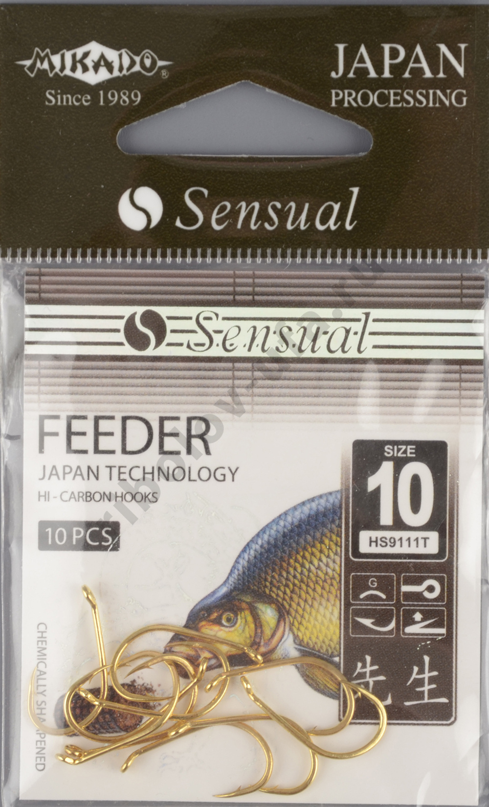 Крючки Mikado - Sensual - Feeder 9111T № 10 G (с ушком)