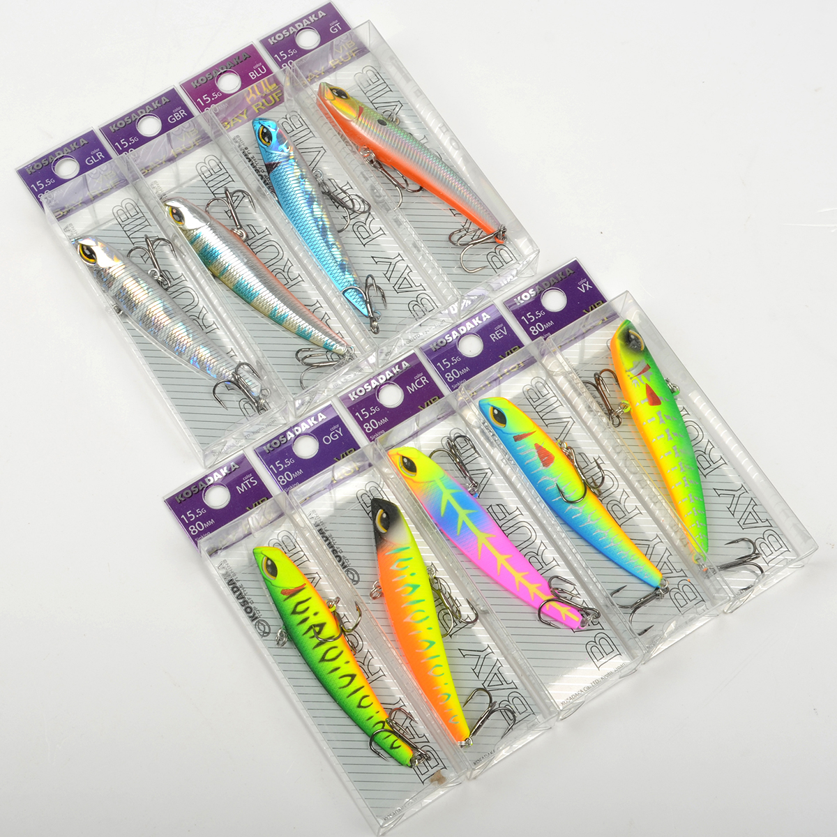 Виб Kosadaka Bay Ruf vib 80S тонущий, 80мм, 15,5г, цв.OGY