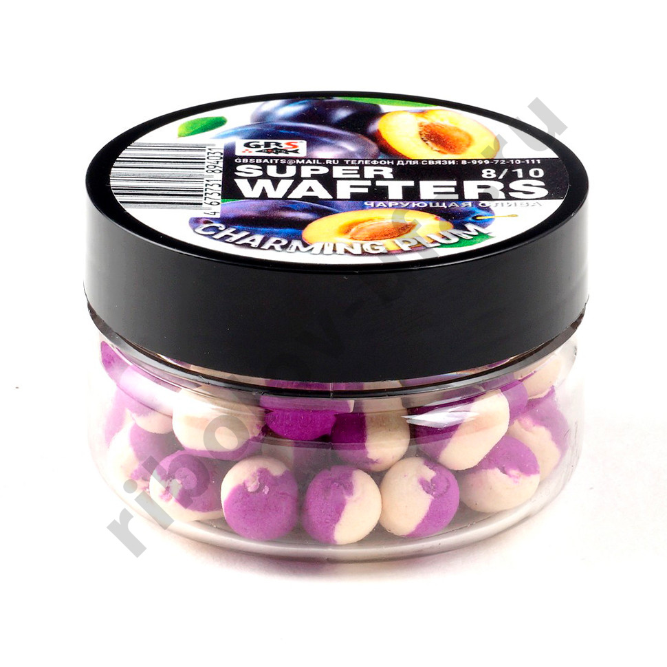 Вафтерсы (wafters) GBS нейтральной плавучести 8x10мм Чарующая Слива