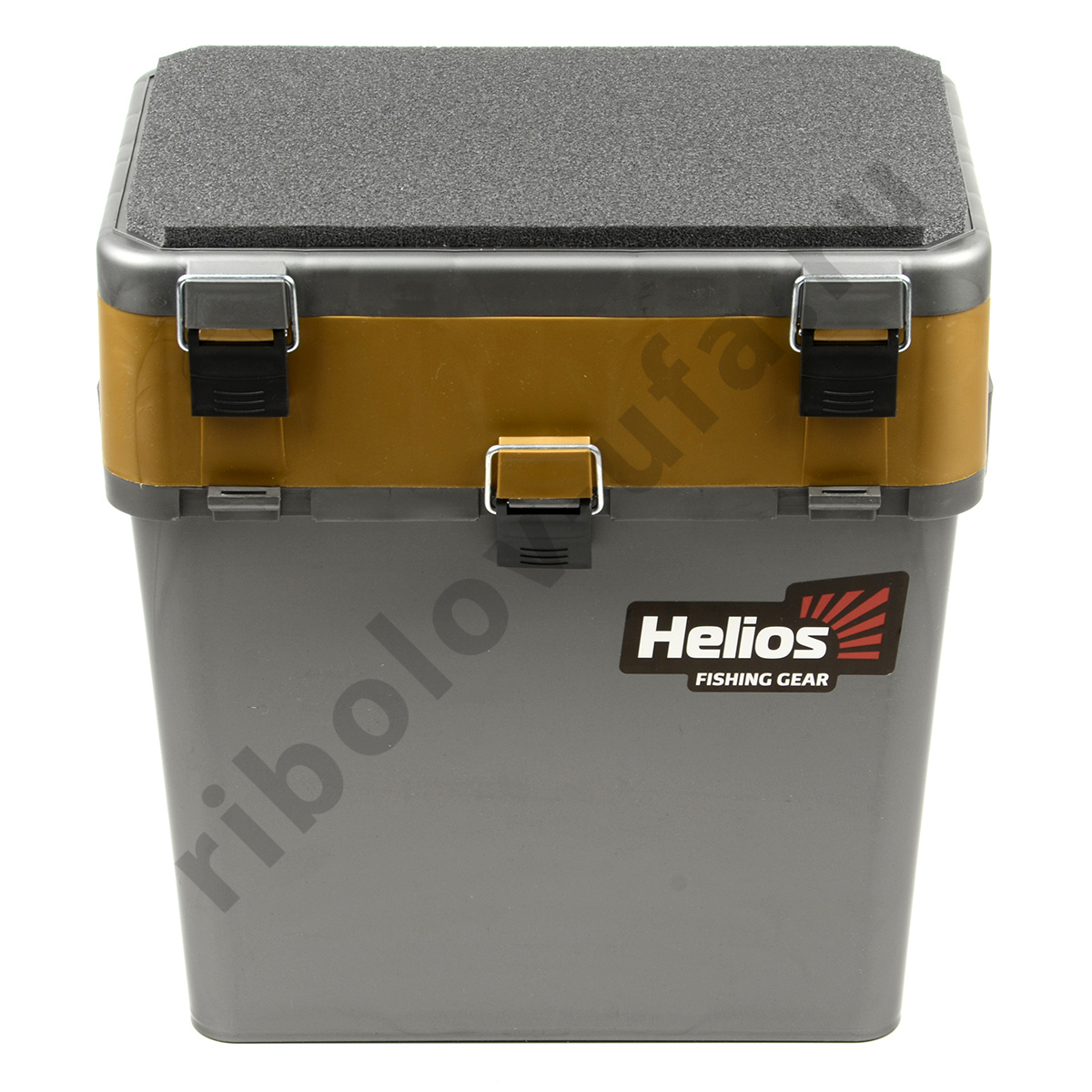 Ящик зимний Helios серый/золото