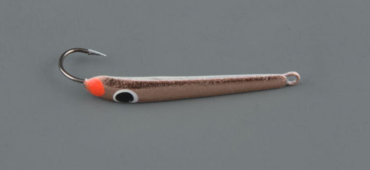 Блесна зимняя Пирс Гвоздик малый 1,6 гр, медь+СН, с 1-м крючком