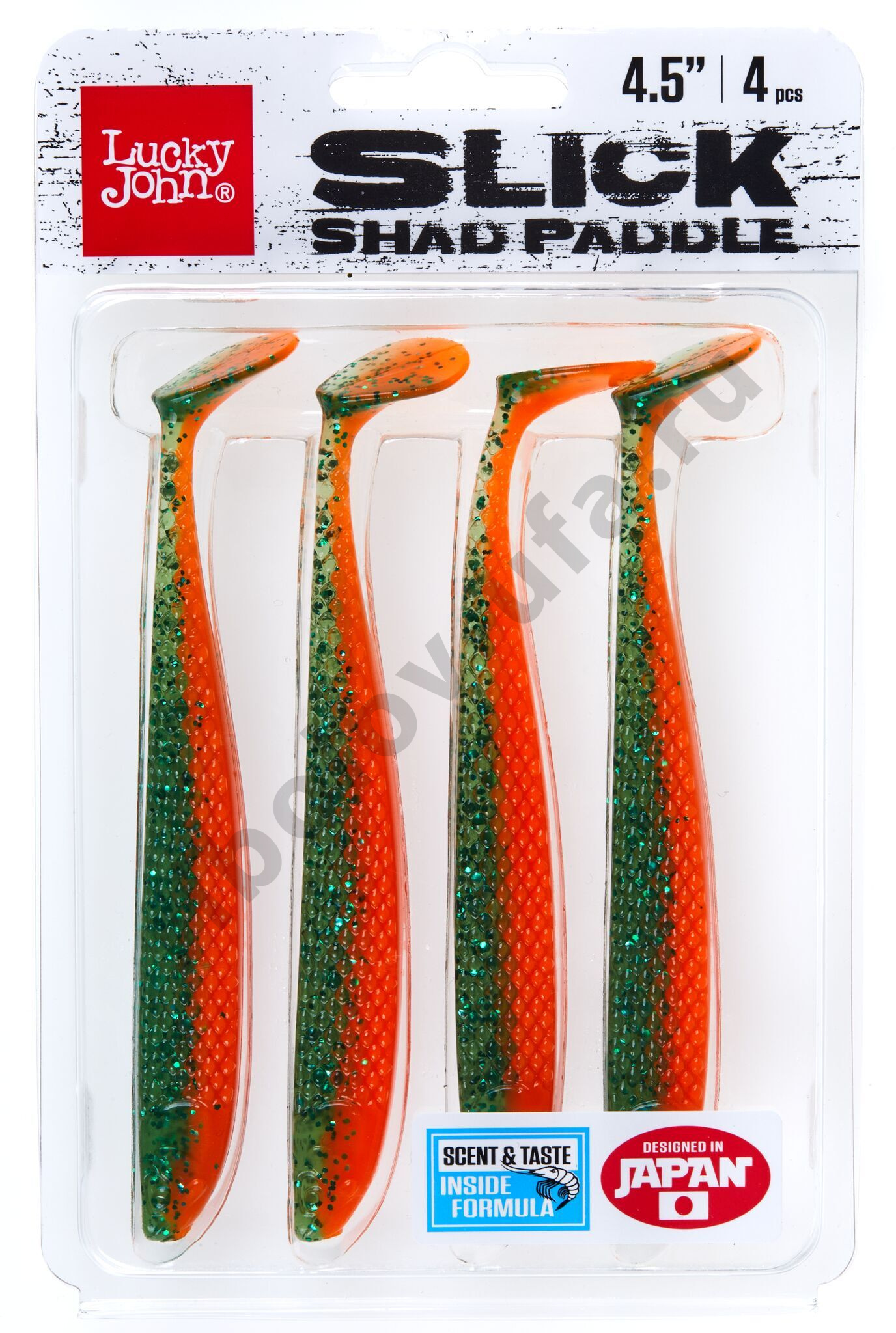 Силиконовая приманка Lucky John 3D Series Slick Shad Paddle 4.5in 11,4см / Z16
