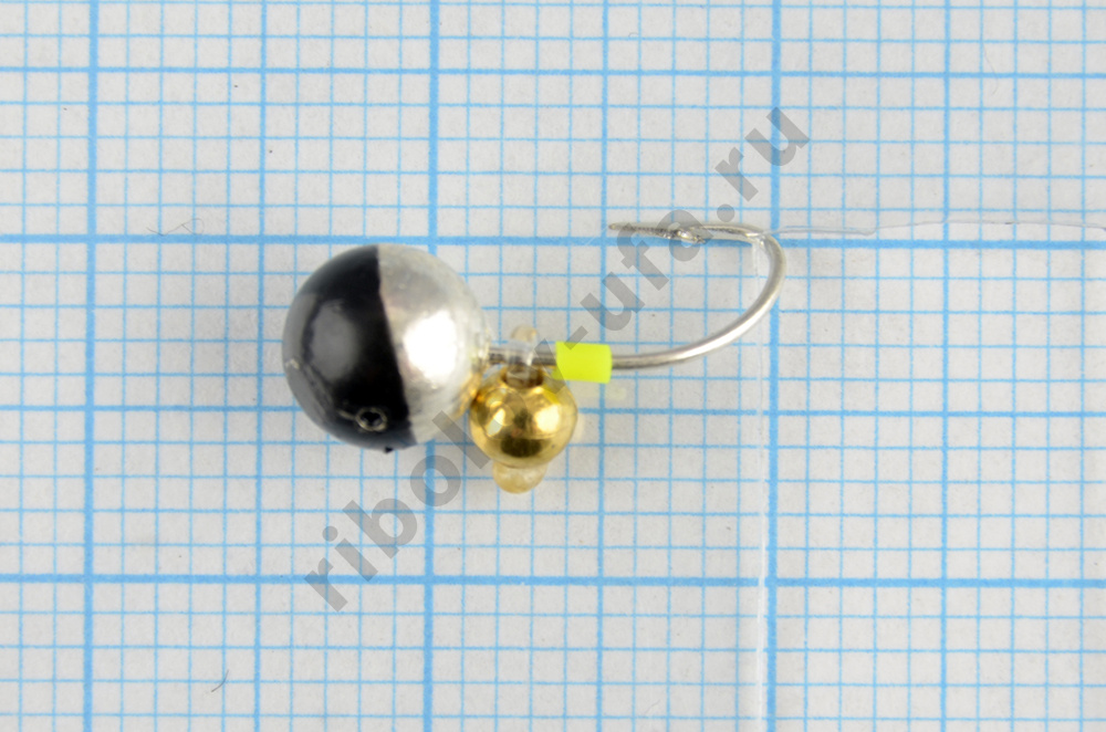 Мормышка литая Marlins Шар 6мм (1,22гр) бусина золото-серебро 7000-422