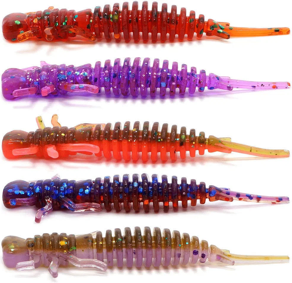 Набор силиконовых приманок Kosadaka Larva 50 мм цв. Mix2