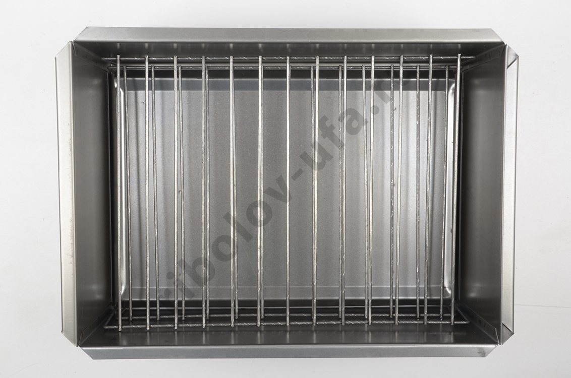 Коптильня двухъярусная Стандарт с поддоном для сбора жира 380х280х170, сталь 0,5 мм