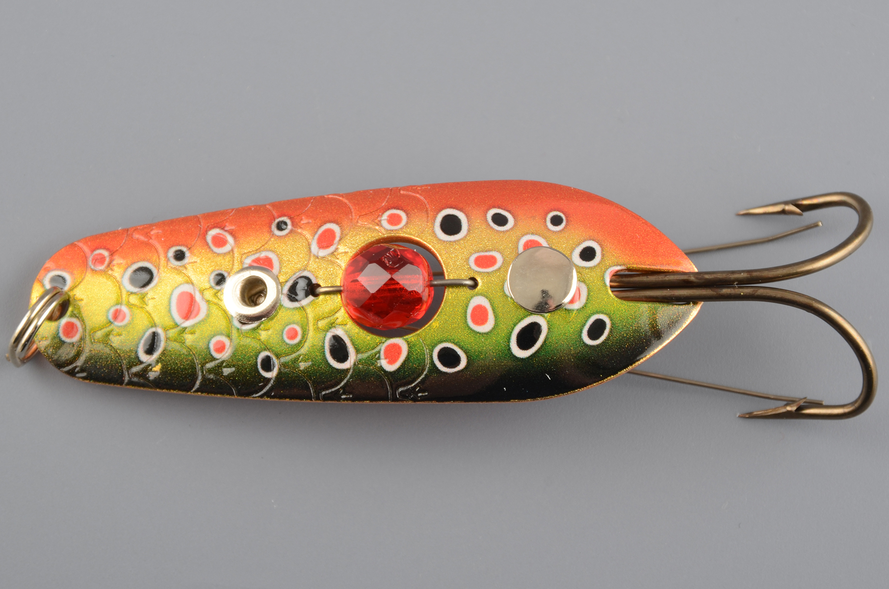 Блесна колеб. Kuusamo Rasanen 60/15 (бусина, незацеп.) BL/GR/G/O-C, UV