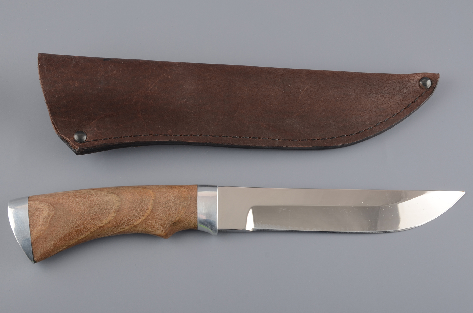 Нож Скиф хирургич.нерж.сталь, 65х13, орех (ручная работа)