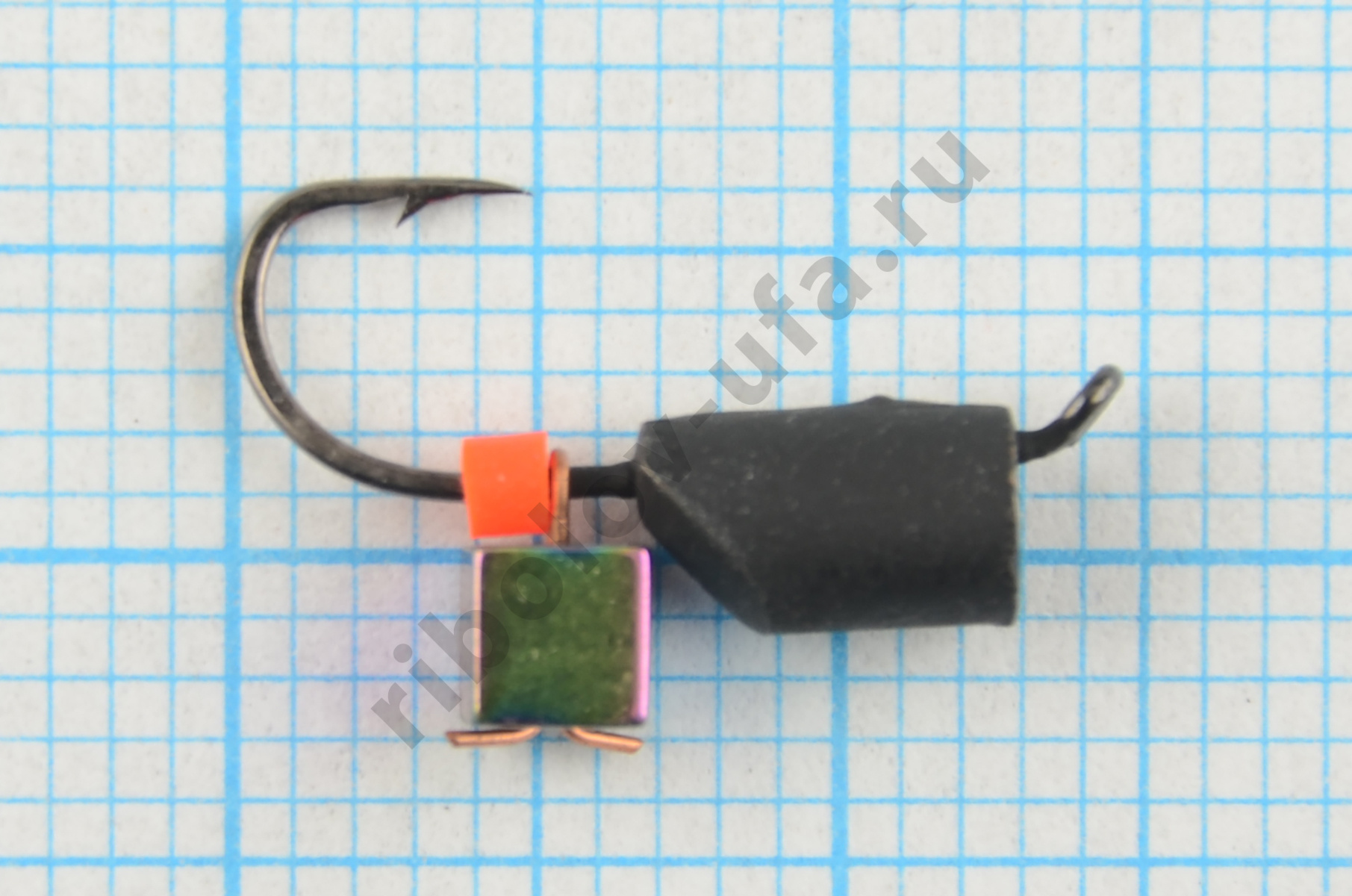 Мормышка Мир Вольфрама Столбик Хамелеон кубик подвесной д. 3,5 мм