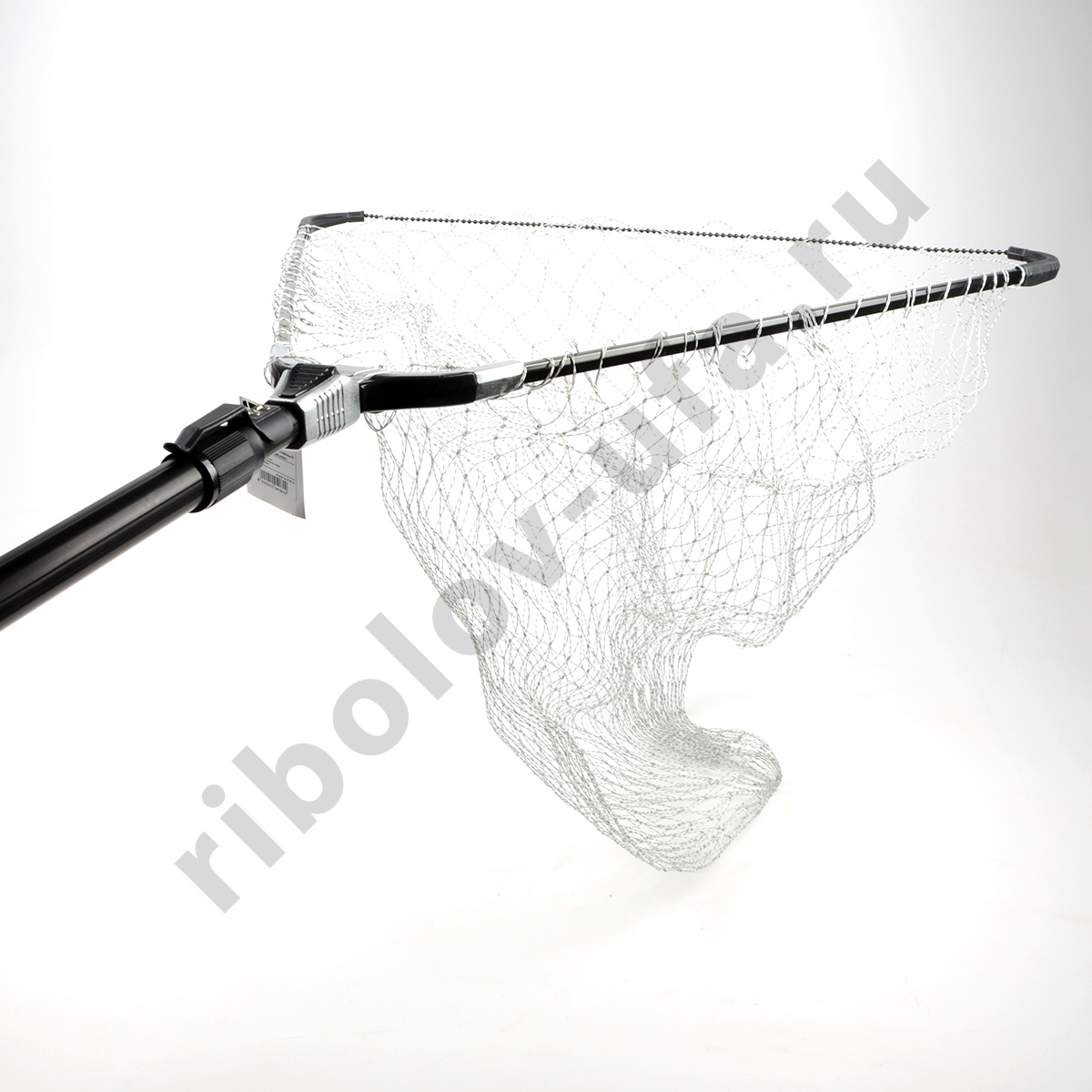 Подсачек Grfish телескоп. Titan,  2,1м, ал. блок, 70х70см, теннисный корд, яч.30мм