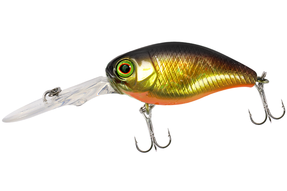 Воблер Jackall DD Chubby 38 дл. 3.8 см, гл. 1.5-2.0 м, 4.7 гр., floating, цв.  hl gold & black