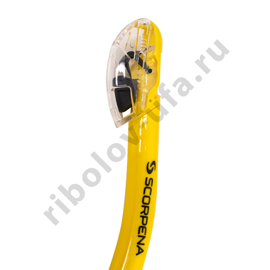 Трубка Scorpena K2 c двумя клапанами, желтая