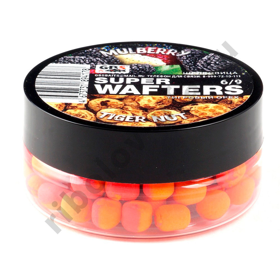 Вафтерсы (wafters) GBS нейтральной плавучести 6x9мм Шелковица Тигровый Орех